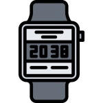 Digital watch - Free electronics icons Digital watch free vector icons designed by Nikita Golubev