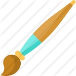 Brush - Free art icons Brush free vector icons designed by Freepik