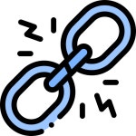 Broken link - Free interface icons Broken link free vector icons designed by Freepik