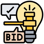 Bid - Free business icons Bid free vector icons designed by Eucalyp