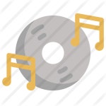 Disc - Free music icons Disc free vector icons designed by Konkapp