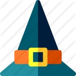 Witch hat - Free halloween icons Witch hat free vector icons designed by Freepik