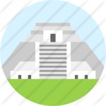 Pyramid of the magician - Free monuments icons Pyramid of the magician free vector icons designed by Freepik
