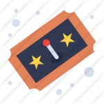 Ticket - Free gaming icons Ticket free vector icons designed by flatart_icons