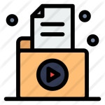 Video file - Free interface icons Video file free vector icons designed by flatart_icons