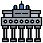 Brandenburg gate - Free monuments icons Brandenburg gate free vector icons designed by surang