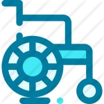 Wheelchair - Free people icons Wheelchair free vector icons designed by lutfix