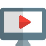 Video player - Free seo and web icons Video player free vector icons designed by Pixel perfect