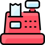 Cash register - Free commerce and shopping icons Cash Register free vector icons designed by Vitaly Gorbachev