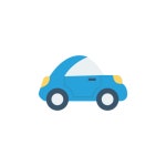 Baby car - Free transportation icons Baby Car free vector icons designed by DinosoftLabs