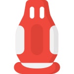 Car seat - Free transportation icons Car Seat free vector icons designed by Freepik