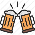 Cheers - Free food icons Cheers free vector icons designed by HAJICON