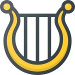Harp - Free music icons Harp free vector icons designed by Those Icons