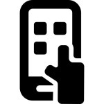 Touch screen smartphone - Free networking icons Touch screen smartphone free vector icons designed by Freepik