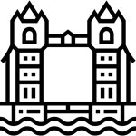 Tower bridge - Free monuments icons Tower bridge free vector icons designed by Freepik