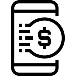 Mobile banking - Free business icons Mobile banking free vector icons designed by Smartline