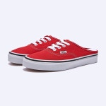 반스 VANS 반스 어센틱 뮬 레이싱 레드 트루 화이트 , VN0A54F7JV61 어센틱 뮬 트루 [VANS] 반스 어센틱 뮬 레이싱 레드 트루 화이트... 