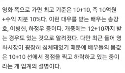 포모스 우리나라 영화배우들 몸값 탑 3 우리나라 영화배우들 몸값 탑 3