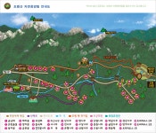 조령산 자연휴양림 - 시설물 배치도 |