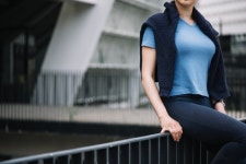 Crop woman on handrail  Photo | Free Download