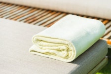 Luxury blue hotel spa towels  Photo | Free Download