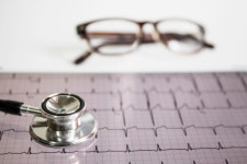 Stethoscope on cardiogram with eyeglasses  Photo | Free Download