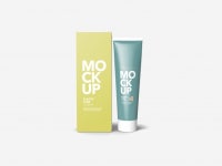 Premium PSD | Cream tube and packaging mockup Cream Tube And Packaging Mockup