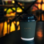 Disposable coffee paper cup mockup design  PSD file | Free Download Disposable coffee paper cup mockup design