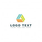 Abstract logo in three colors  Vector | Free Download