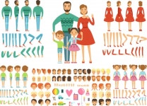 Big happy family | Premium Vector Big Happy Family