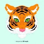 Classic tiger face compositio  Vector | Free Download