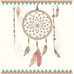 Dreamcatcher background design  Vector | Free Download