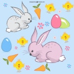 Easter bunny layout  Vector | Free Download