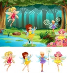 Fairy tale in the forest Vector | Free Download Fairy tale in the forest