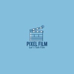 Film logo with a blue background  Vector | Free Download