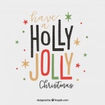 Have a holly jolly christmas  Vector | Free Download