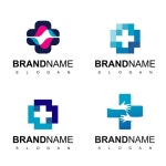 Premium Vector | Health care, hospital logo with cross symbol Health Care, Hospital Logo With Cross Symbol