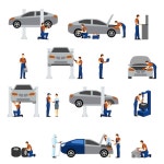 Mechanic Flat Icons  Vector | Free Download