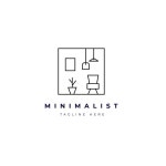 Minimalist furniture logo symbol | Free Vector Download Minimalist Furniture Logo Symbol for free