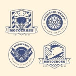 Premium Vector | Motocross logo collection Motocross Logo Collection