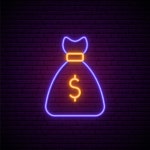 Premium Vector | Neon dollar sign. Neon Dollar Sign.