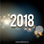 New year background 2018  Vector | Free Download