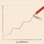 Pencil rising graph  Vector | Free Download