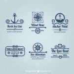 Sailing logos pack Vector | Free Download Sailing Logos Pack | Download now free vectors on Freepik