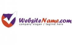 Shield with a check mark logo  Vector | Free Download