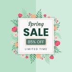 봄 판매 평면 디자인 | 무료 벡터 봄 판매 평면 디자인 무료 다운로드