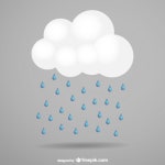 Storm cloud and rain  Vector | Free Download