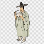 신윤복 주사거배 풍속화 패러디 수염 선비 동영상 (MT12236010-203) - 게티이미지뱅크 MT12236010-203 - 게티이미지뱅크