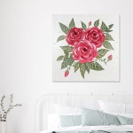 집들이선물 거실 장미 인테리어 꽃 그림액자 (60x60cm) 인테리어의 시작, 집꾸미기