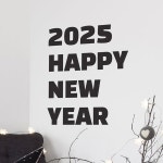 볼드 2025 해피뉴이어 을사년 레터링 인테리어 스티커 인테리어의 시작, 집꾸미기